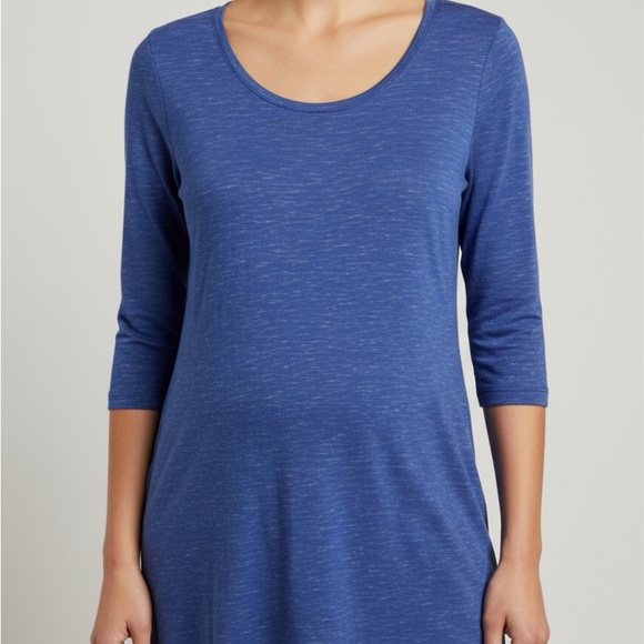 Woman Within Tops - Woman Within Classic Blue Long Sleeve Tee